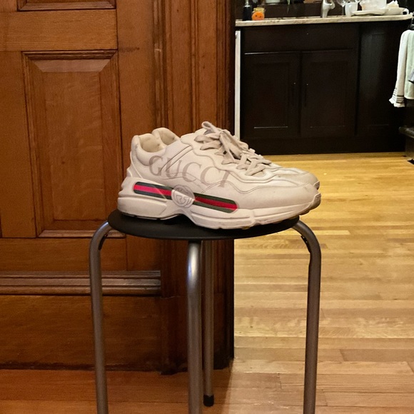 Gucci Rython Leather Sneakers - Picture 5 of 6